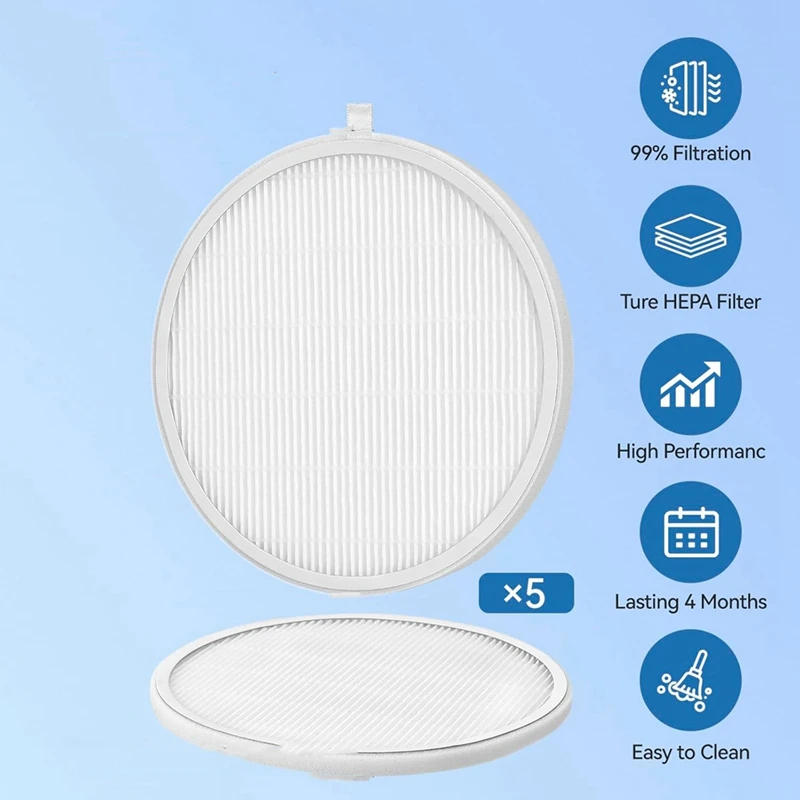 

【BUY NOW】5 Pack Reusable Nail Dust Collector Filters Compatible for MelodySusie HPro/SProR Nail Dust Collector, Refill Filters