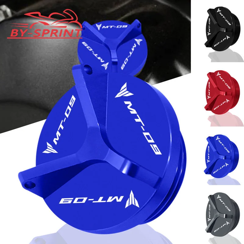 

Motorcycle Accessories Engine Oil Filter Cap Drain Plug Bolt Screw Cover For Yamaha MT-09 MT09 Tracer 900/900GT 2014-2020 2021