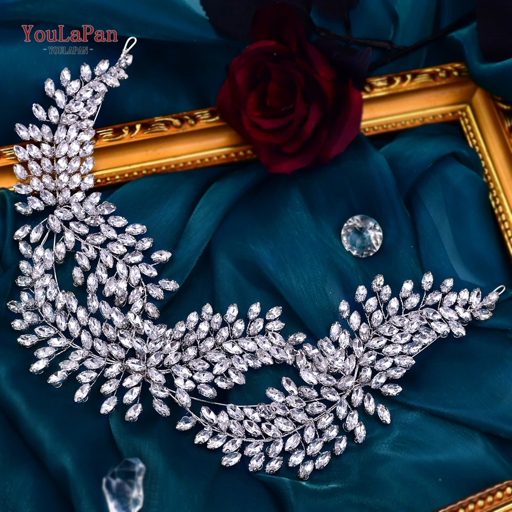 

YouLaPan Luxury Rhinestone Wedding Sash Belt Evening Dress Belt For Womens Handmade Bridal Dress Belts For Accessories SH444