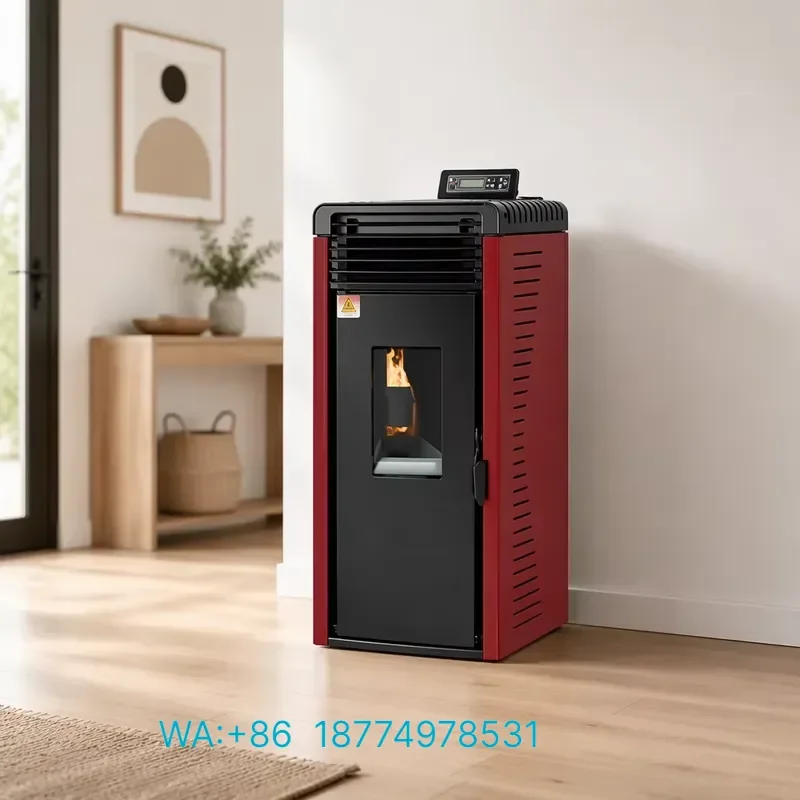 for PANSEE High Efficiency Energy Saving Pellet Stove WH-PD WIFI Smart APP Control Multi Room Space Heater