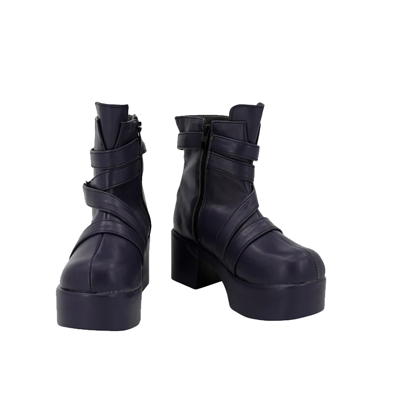 Höschen & Strümpfe mit Strumpfgürtel Polizei Strumpf Cosplay Kostüm Schuhe Schwarz Handgefertigte Kunstleder Halloween Party Stiefel