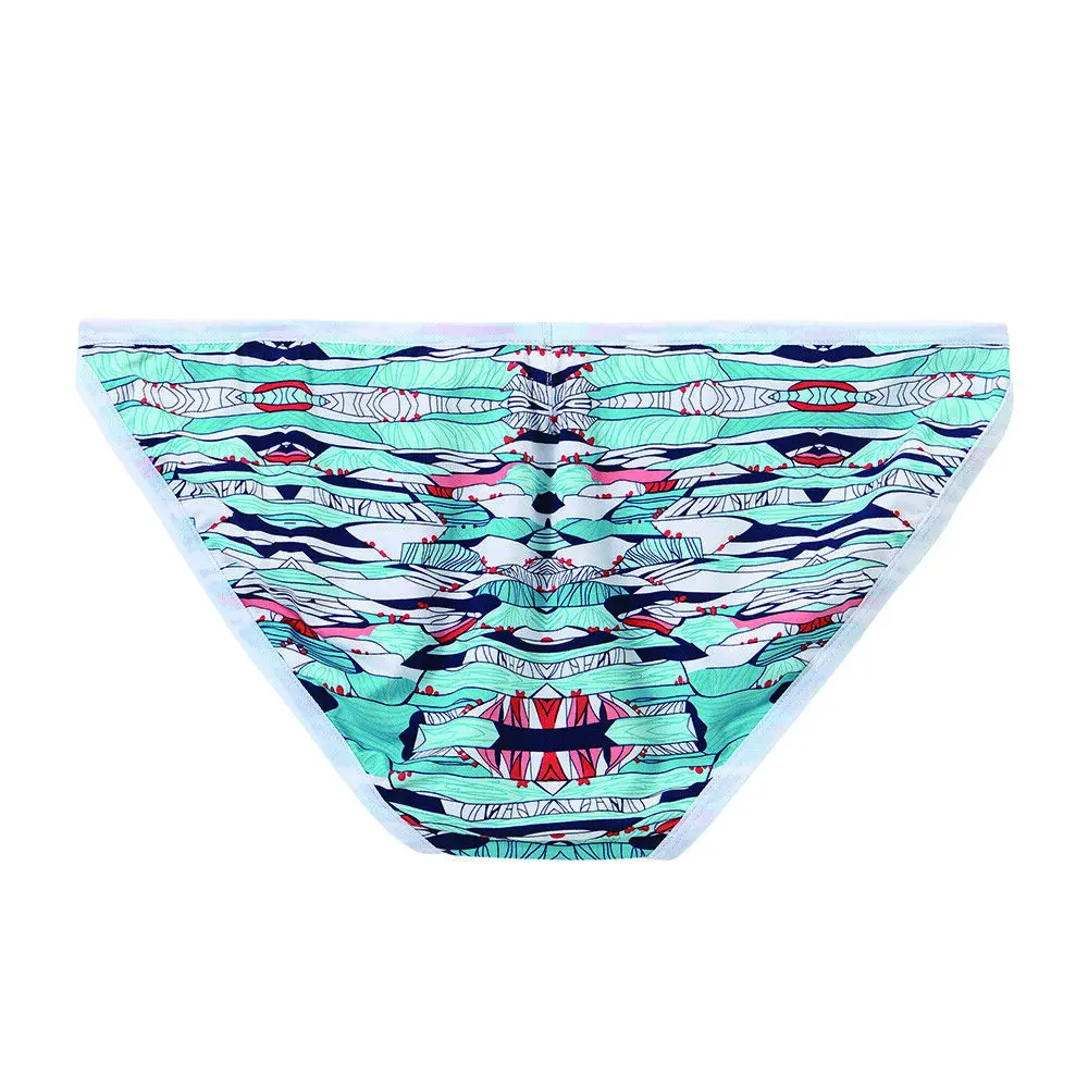 JINSHI Men's Briefs Breathable Underwear Cartoon Print Low Rise Underpants