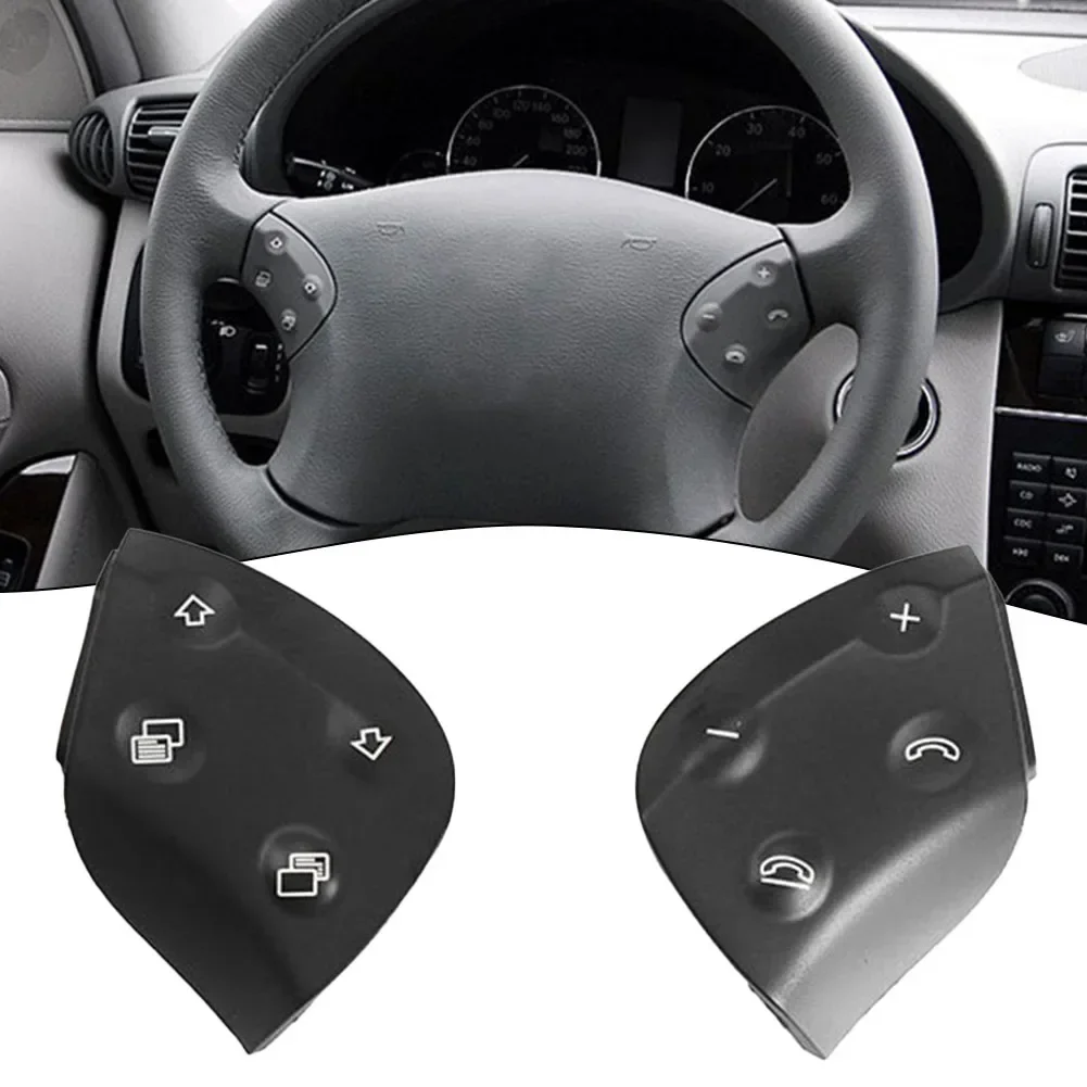 Steering Wheel Buttons 2038701451 2038701551 Accessories Easy To Install Replace Directly For Mercedes C W203 2001-2007