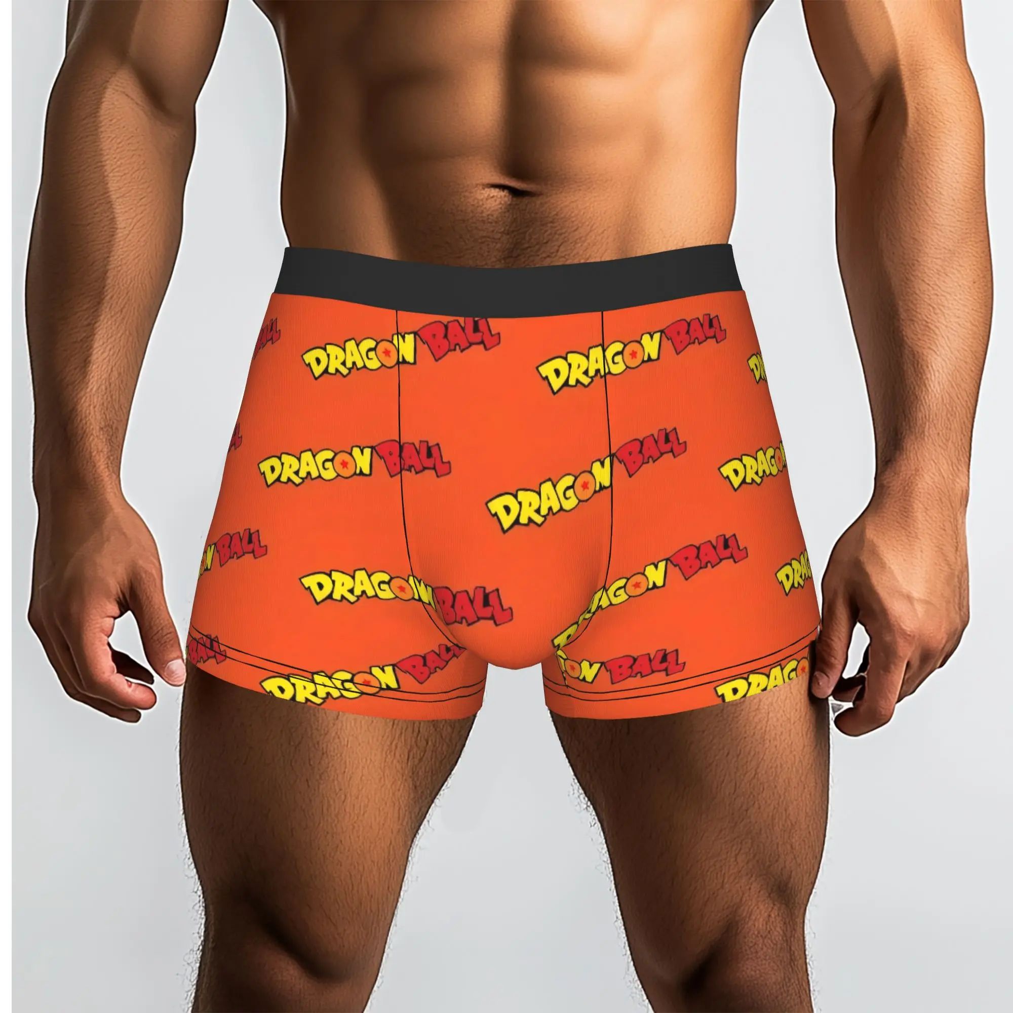 Dragon Ball Logo Pattern Dragon Ball Underpants Homme Panties Male Underwear Print Shorts Boxer Briefs