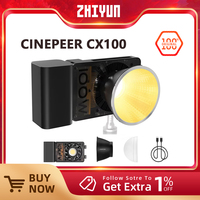 ZHIYUN CINEPEER CX100 100W Pocket Video Light Handheld Led COB Light Photo Fill Light Photography Lighting