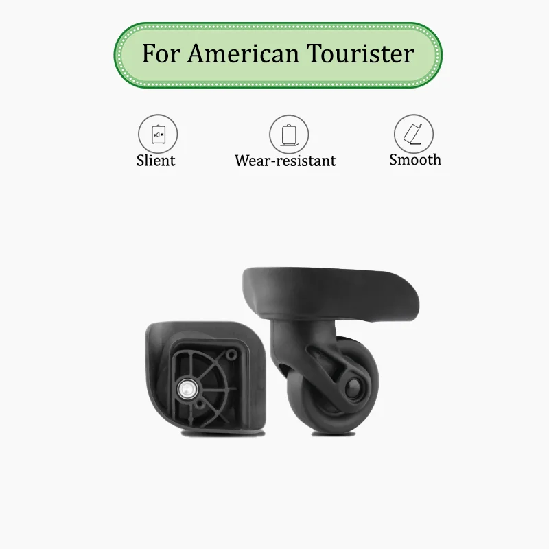 For American Tourister 85A Easy Install 360° Rotating Silent Luggage Wheels Universal Suitcase Repair Parts