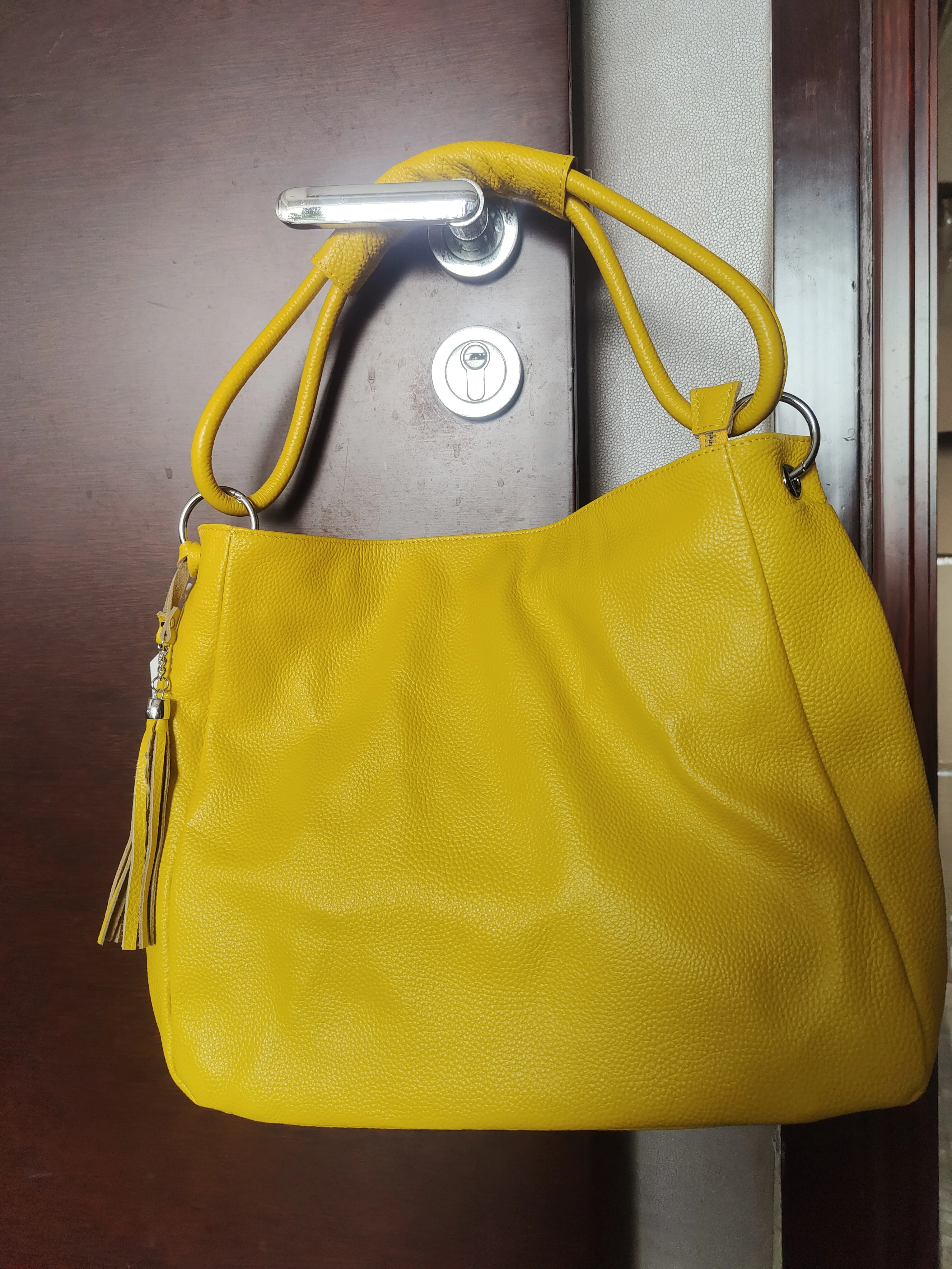 Zency 2024 Luxury Bag for Women Genuine Leather Tote Hobo Bag Large Shoulder Bag Roomy Crossbody for Work Shoppin Aesthetic Bags