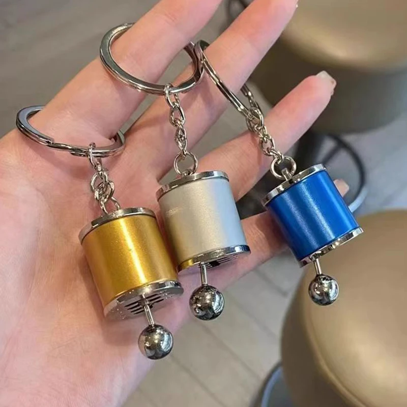 Metal Keyring Creative Car Shifter Keychain Six Speed Manual Transmission Shift Gearbox Gear Fidget Toys Relieve Stress Anxiety image 5