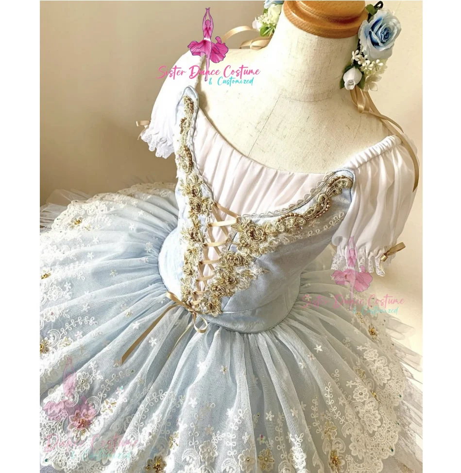 New High-end professional custom classical ballet TUTU short skirt performance competition dress women\'s costume