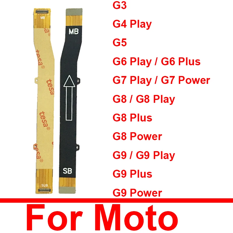 Placa-mãe lcd conector cabo flexível para motorola moto g3 g4 g5 g6 g7 g8 g9 play g7 g8 g9 power g6 g8 g9 plus peças