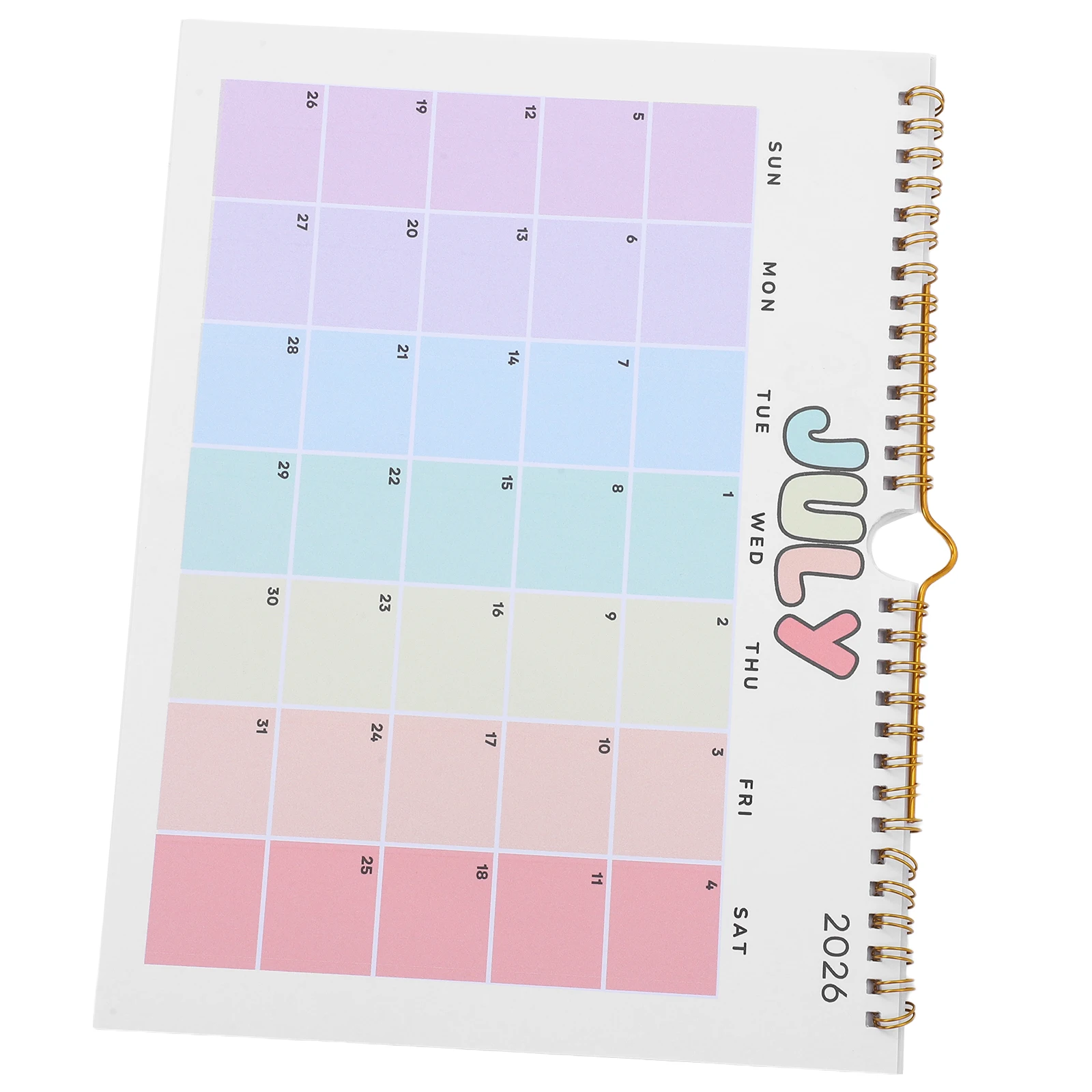 

Yearly Wall Calendar 2026 11x8.25 Spiral Bound Hanging Planner Minimalist Monthly Schedule