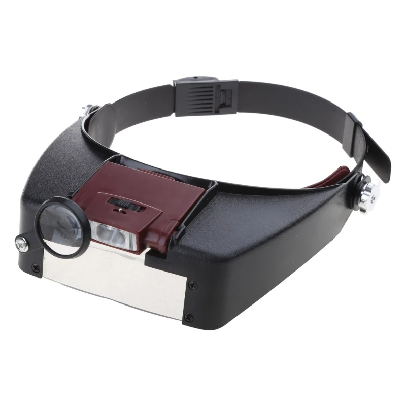 Glasses LED Light Lamp Head Loupe Jeweler Headband Magnifier Eye Glasses Optical Glass Tool 1.5X/3X/6.5X/8X