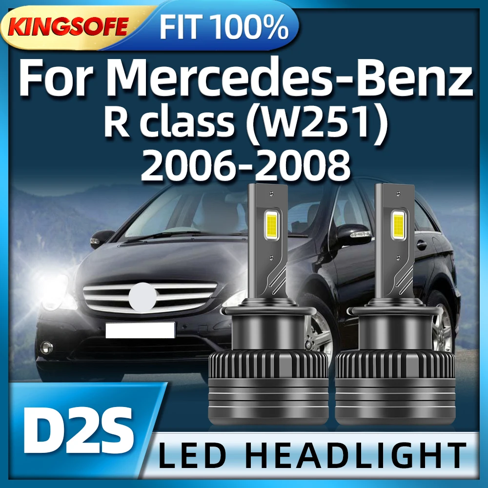 

Roadsun 2PCS D2S LED Headlight 30000Lm HID Xenon Car Lamp 6000K For Mercedes-Benz R class (W251) 2006 2007 2008