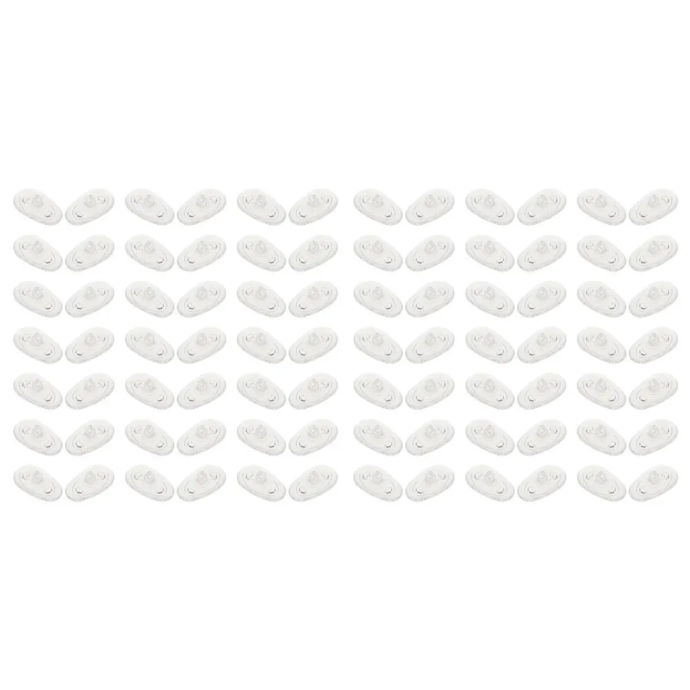 

100 Pairs Silicone Eyeglass Nose Pads Glasses Soft Cushion for Guards Eyeglasses