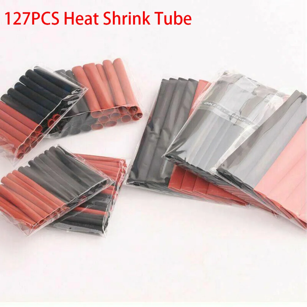 Heat Sleeve Dependable Electrical Cable Heat Shrink Tube Assorted Sleeve Set 127 Pcs 7 Sizes Suitable for Various Needs