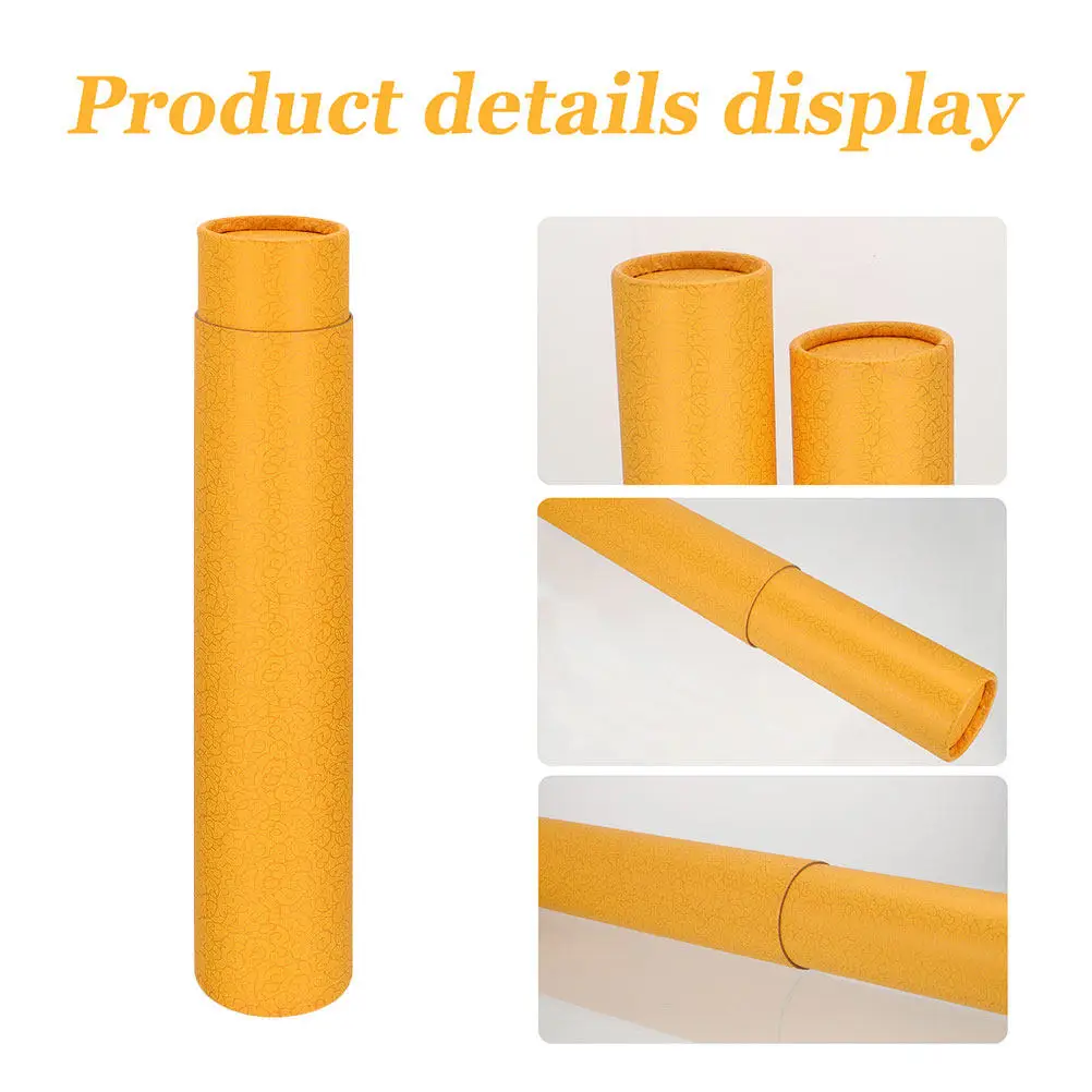 2Pcs Scroll Storage Box Stylish Calligraphy Tube for Painting Scrolls Art Display and Protection Universal Size Container