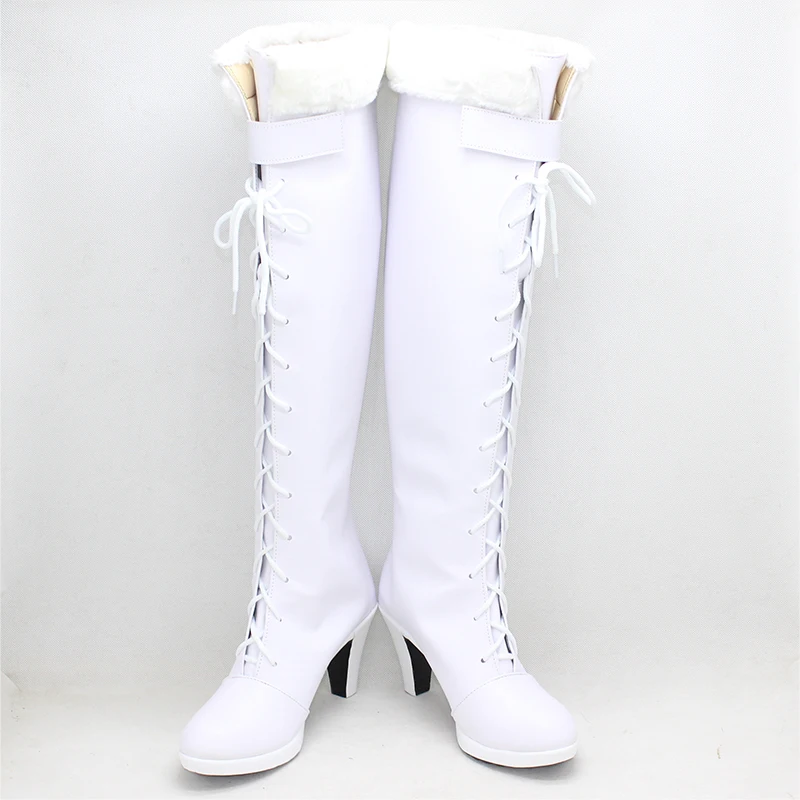 NICO Robin COSPLAY Boots Custom Made White Boots Halloween Carnival Shoes