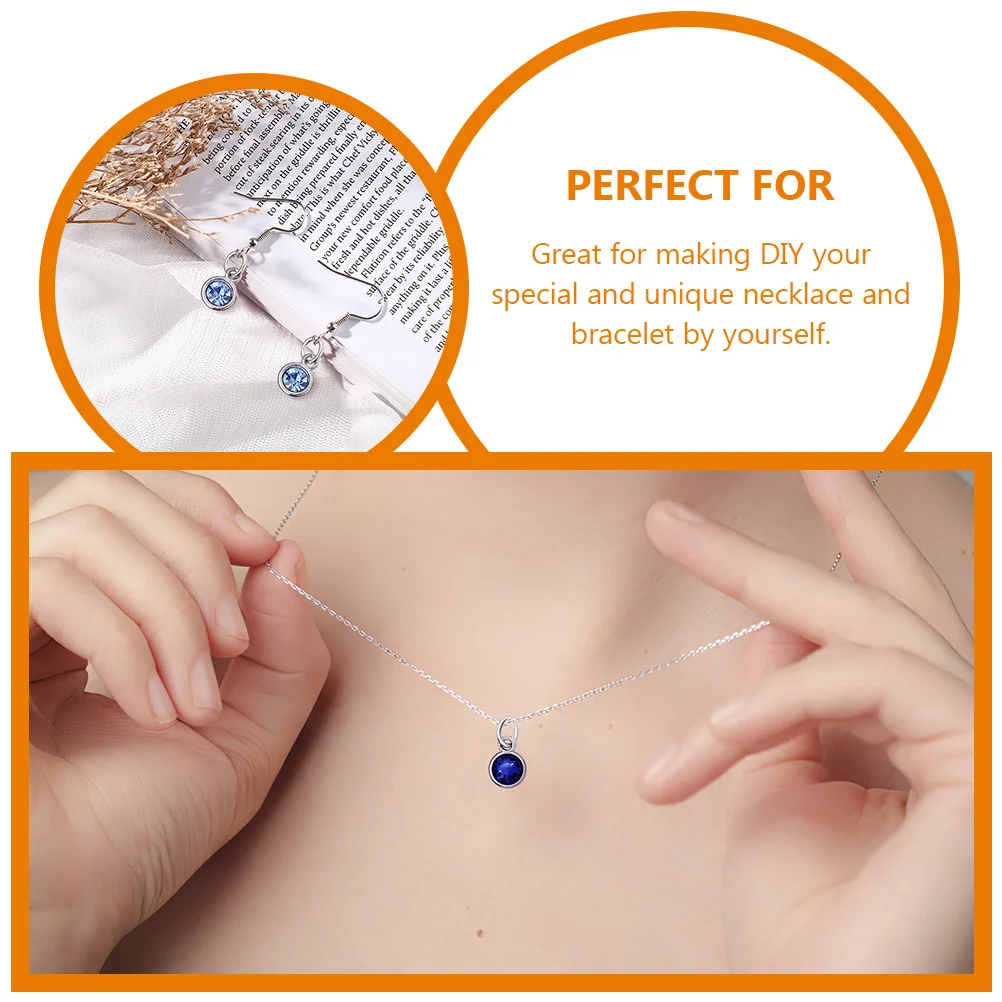 

36Pcs Birthstone Rhinestone Charms Colored Jewelry Pendants DIY Necklace Bracelet Making Supplies Fashion Jewelry Craft