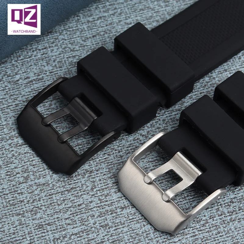 Fashion Top Men\'s Rubber Watch Strap 22mm/23mm Waterproof Sport Watchband with  for Luminox Buckle Silica Gel Bracelet