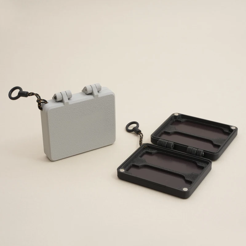 1PCS For Insta360 Luna Ultra Filter Storage Case Magnetic Snap Individual 4-Slots Outdoor Carrying Box Portable Shockproof