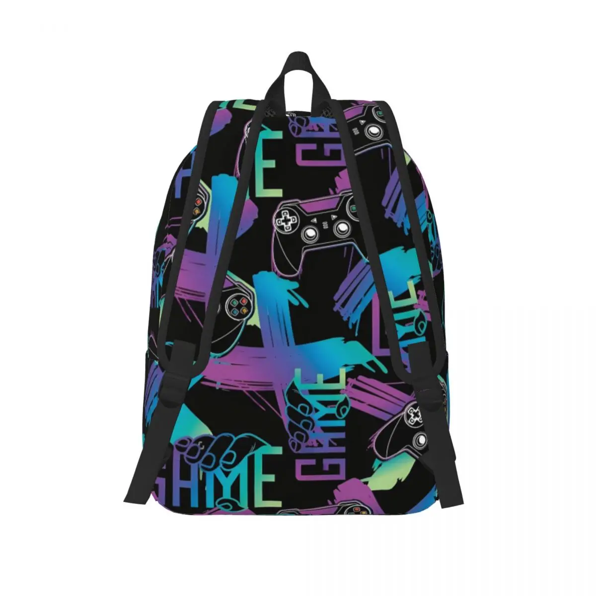 남성 여성을위한 게임 컨트롤러 배낭 패션 고등학교 하이킹 여행 데이 팟 노트북 컴퓨터 숄더 백 스포츠