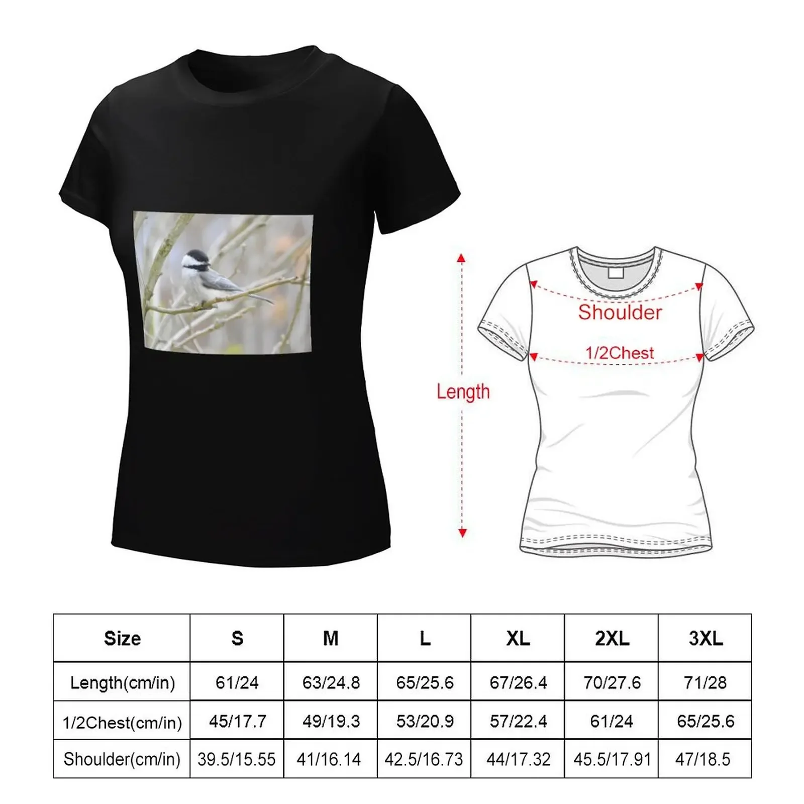 Chickadee-dee-dee T-Shirt summer tops Aesthetic clothing new edition t shirts for Women