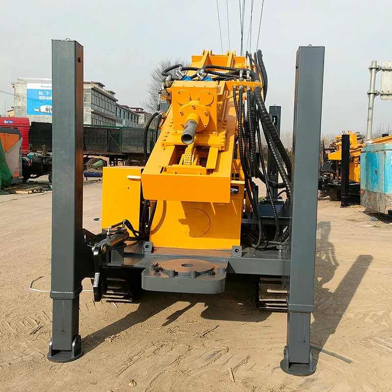 Customized Diesel-Powered Crawler Water Well Drilling Rig  Water-Air Dual-Purpose Portable Hydraulic Drilling Machine - view 4
