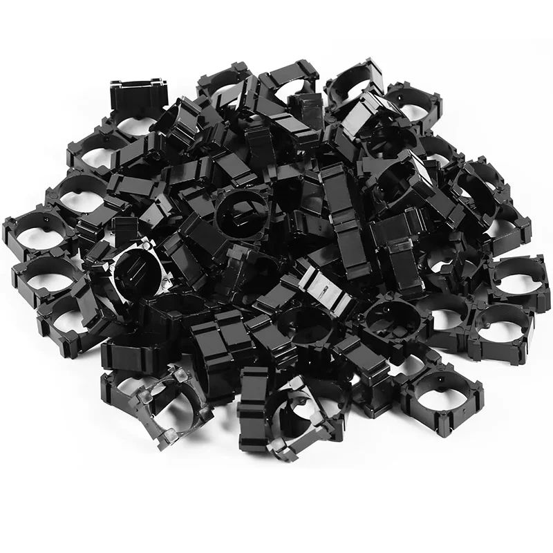 100 Pcs/Lot 18650 Lithium Battery Holder Bayonet Cell Splicing Fixed Combined Bracket For DIY Battery Pack Assembly Spacer Kit
