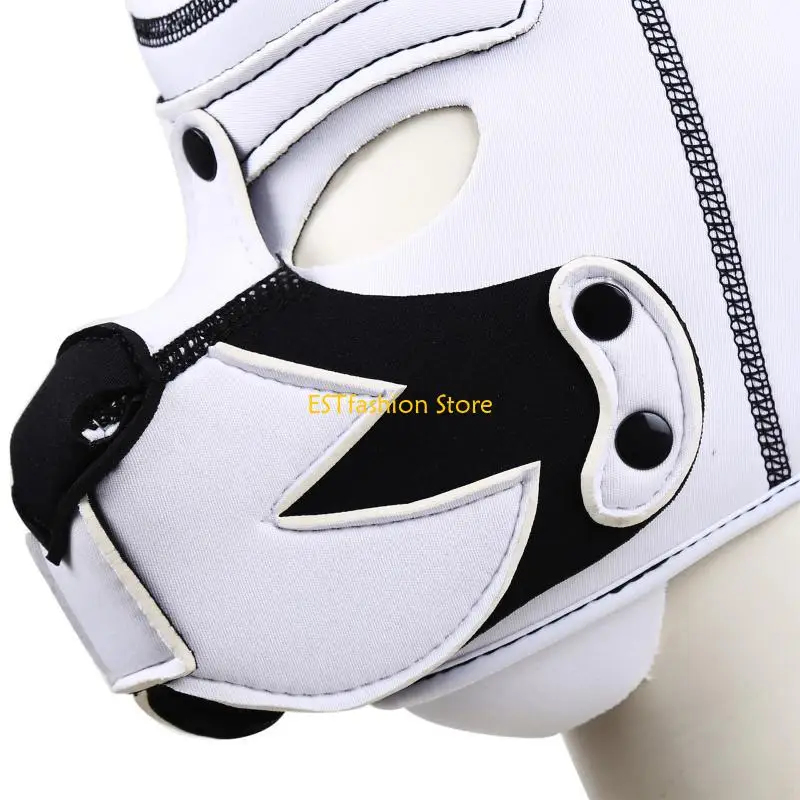 

Y5GC Animal for Head Mask Puppy Hood Full Face Mask Cosplay Costume for