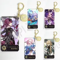 Honkai:Star Rail Cosplay Props Big Acrylic Interlayer Keychain for Accessories Bag Car Wise Belle Dan Heng Kafka Fu Xuan Pendant