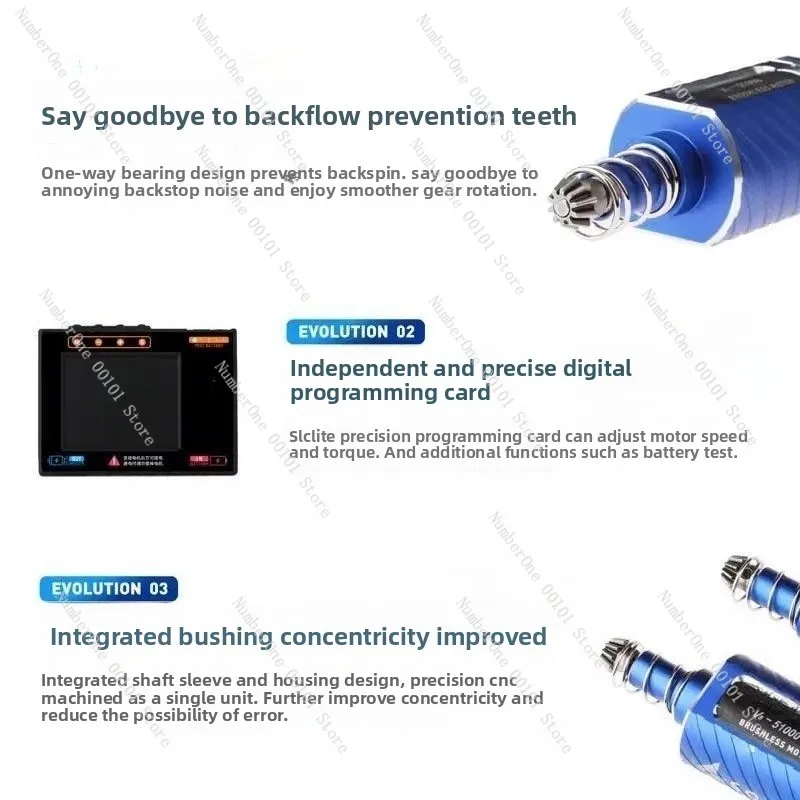 V5 480 Long Axis Brushless Motor Without Backlash Adjustable Speed Programming LDT