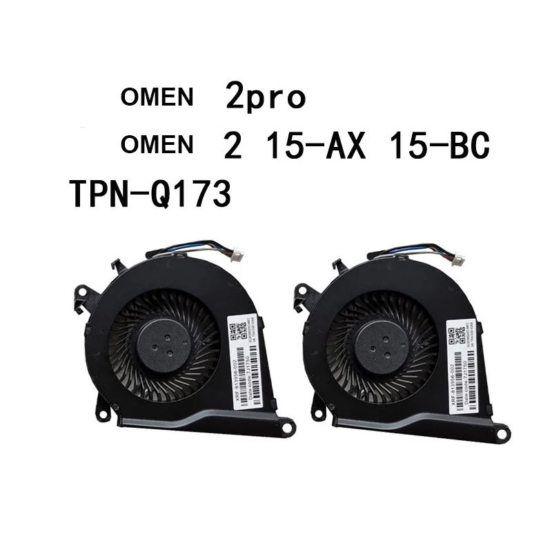 Genuine Laptop Cooler CPU GPU ventilador de refrigeração para HP OMEN 2/3/4/5 TPN-Q173 Q174 Q193 Q194 Q195 Q211