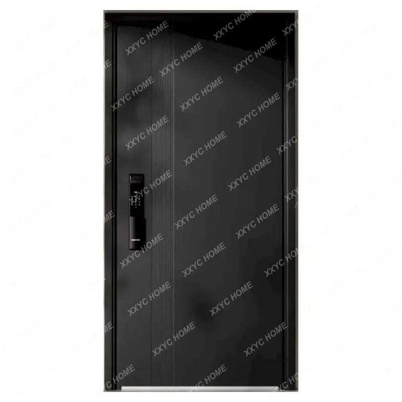XCustomization Prima Main Entry Door High Security Stainless Steel Front Door With Strong Lock System Windproof For Home