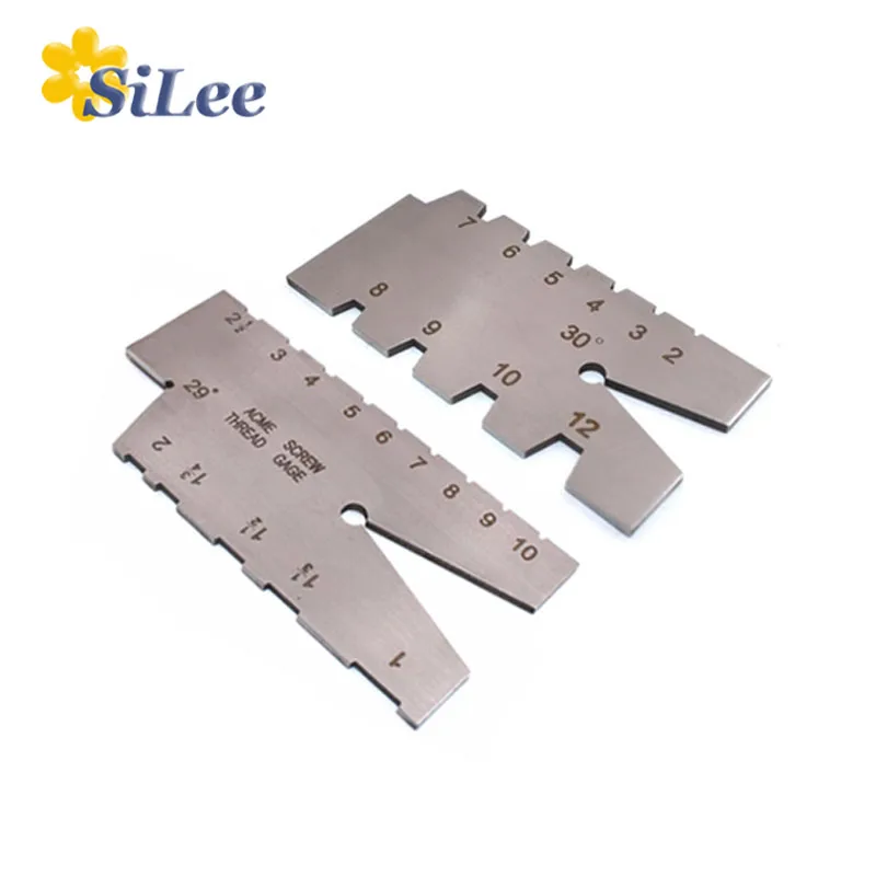 Stainless Steel Screw thread Cutting angle gage Gauge Measuring Tool Welding Inspection Ruler Degree Screw Thread Gauge Gage