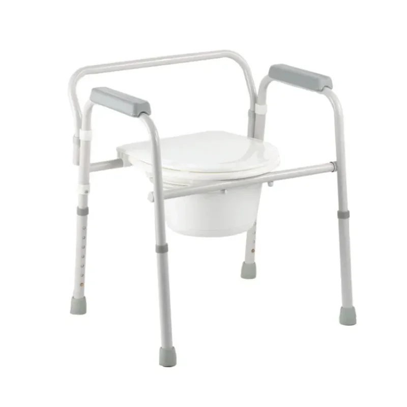 Elderly Maternity Toilet Chair Elderly Disabled Mobile Toilet Seat Detachable Folding Toilet Seat