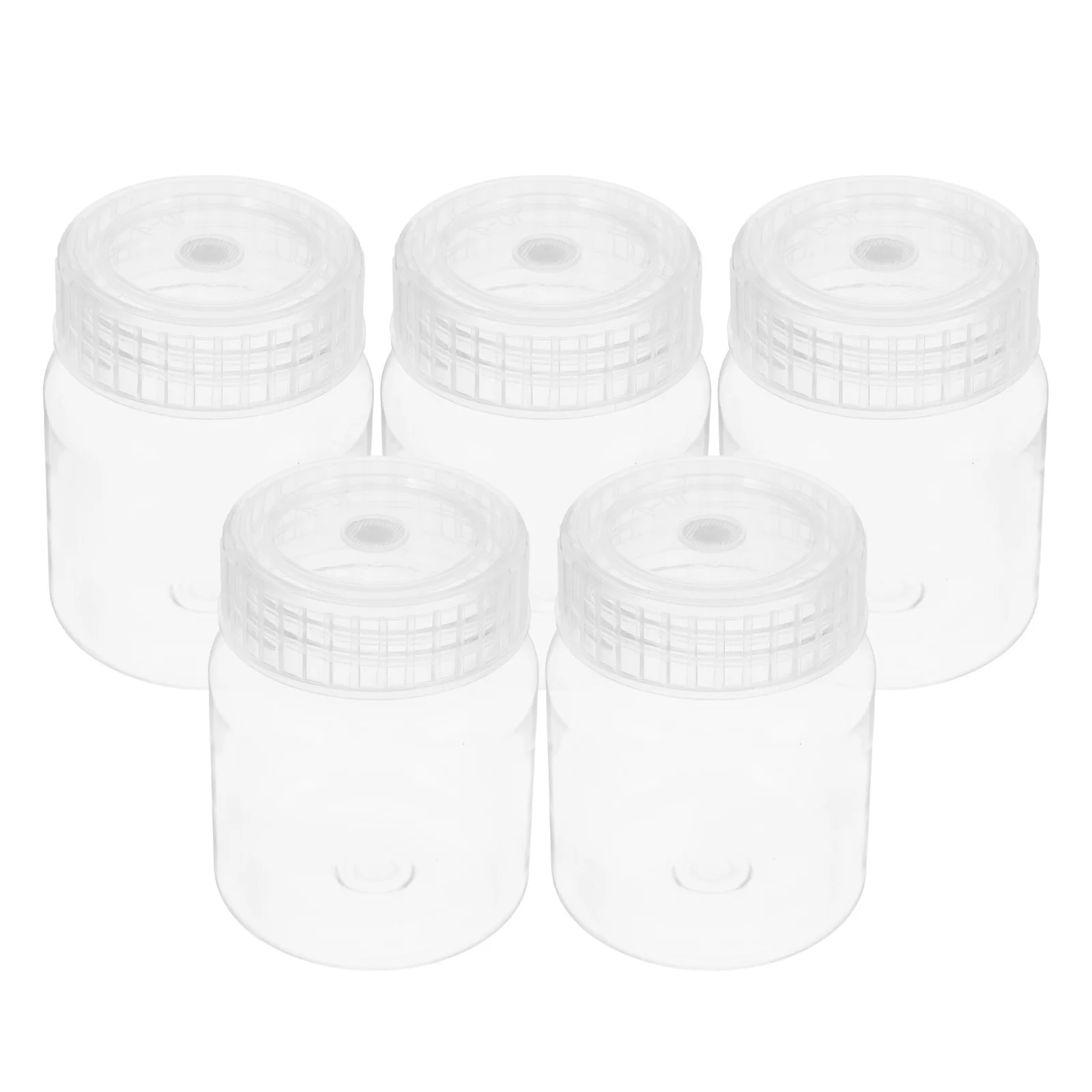 

5Pcs Composite Tissue Culture Bottles Wide Mouth Lab Containers Reusable Airtight Chemical Liquid Sample Storage