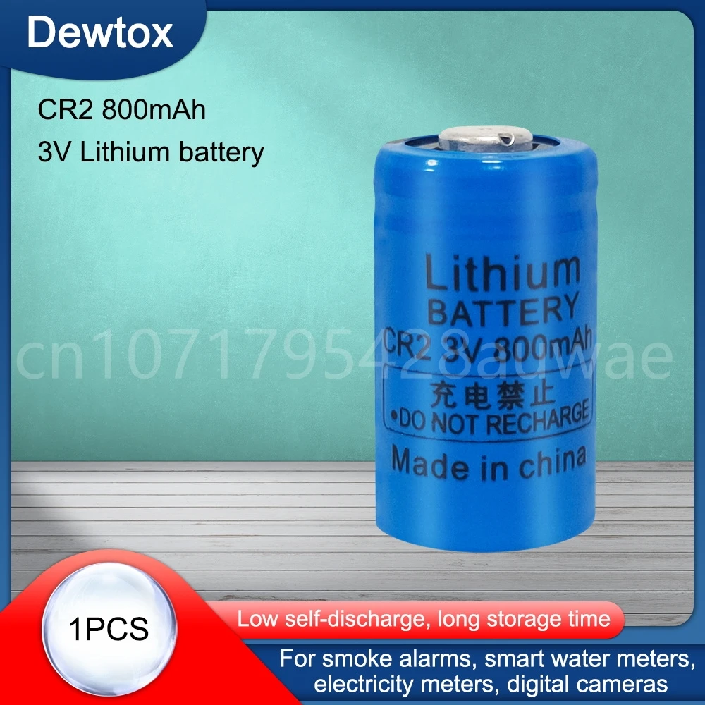 1PCS CR2 3V 800mah Lithium Battery for GPS Security System Camera Medical Equipment Camera Lithium Battery