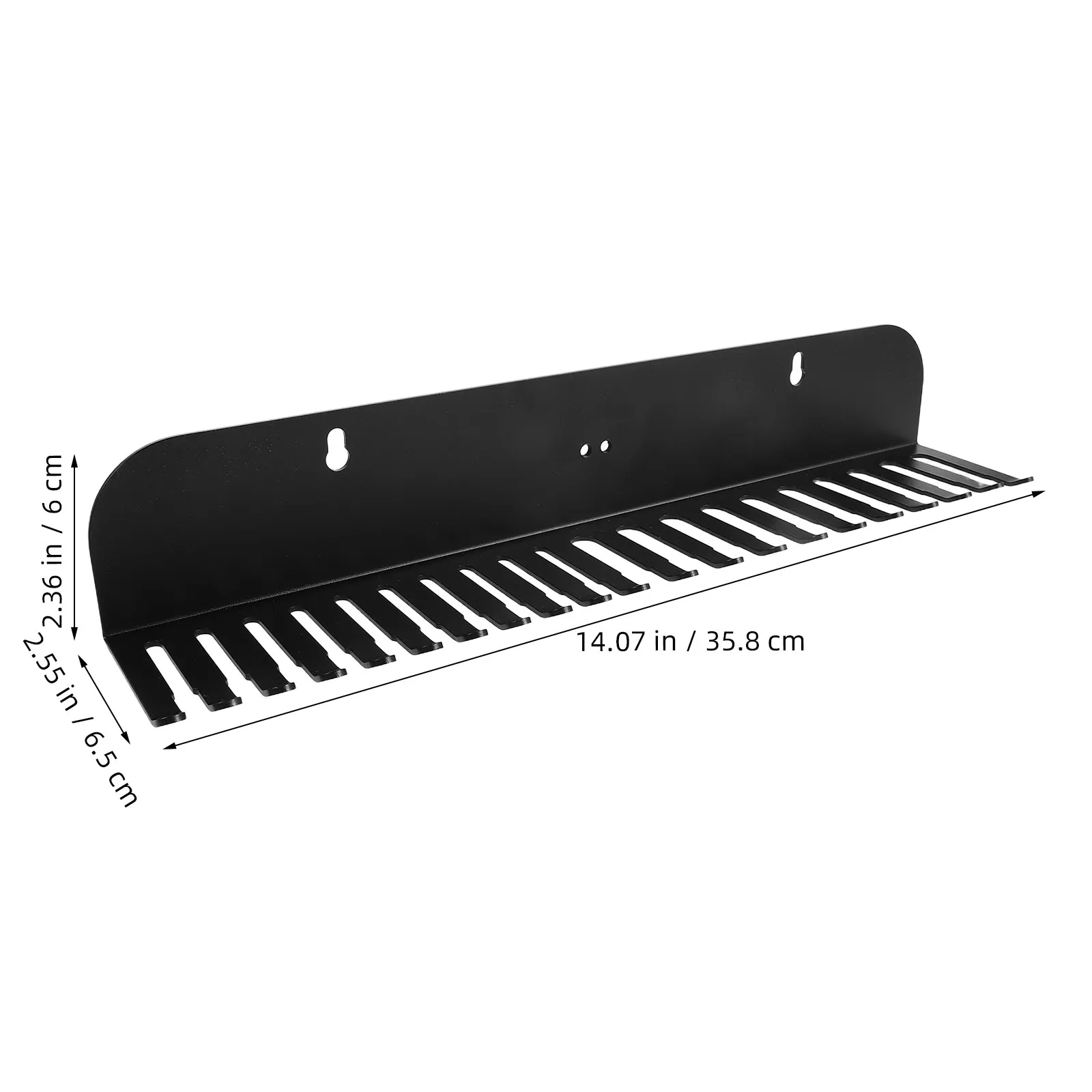 Heavy Duty Wall Mount Cable Organizer Rack 20 Slot Cord Hanger for Office Studio Desk Workshop