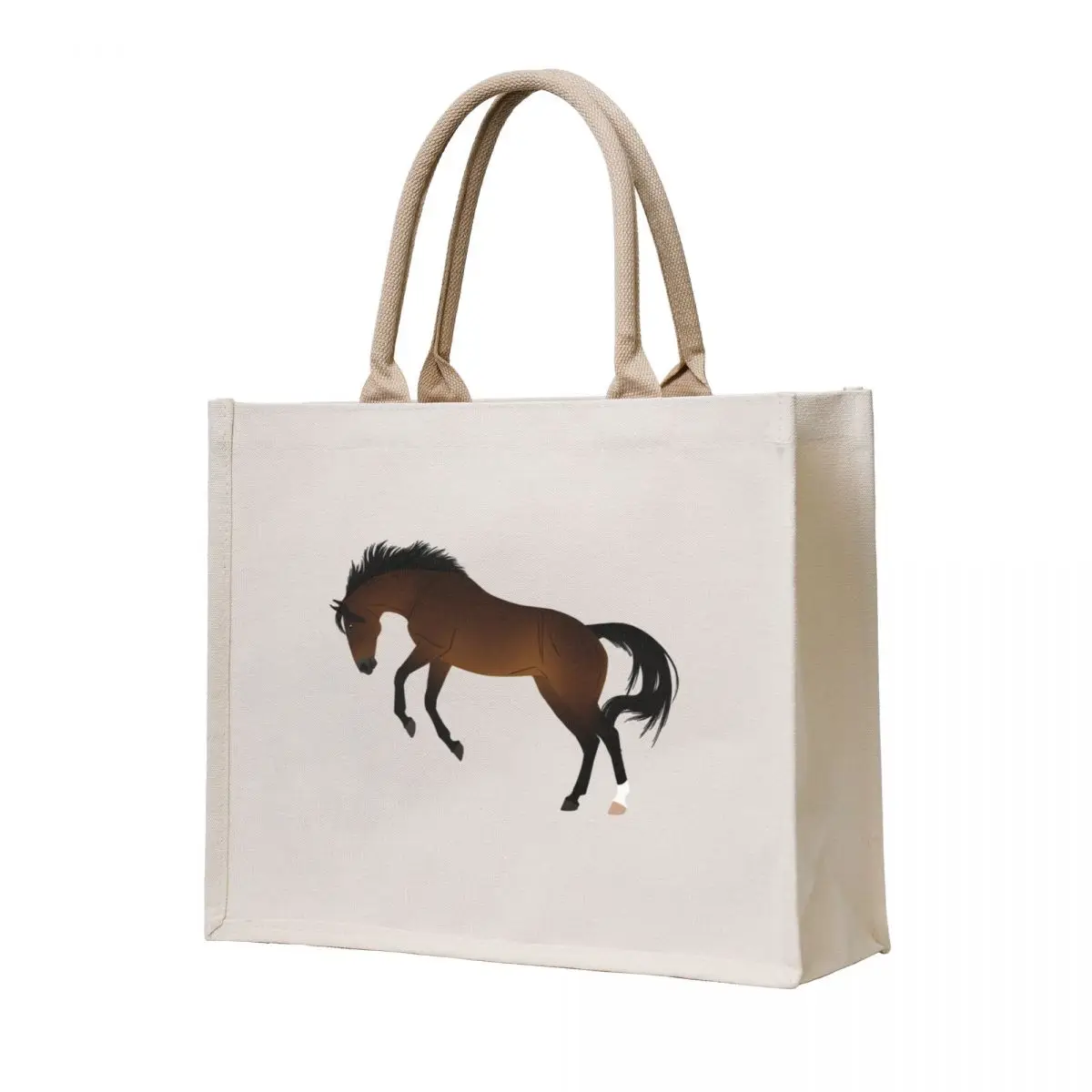 

Bucking Bay Thoroughbred - Equine Rampaige Tote Bag ecological bags canvas tote bag foldable reusable bag