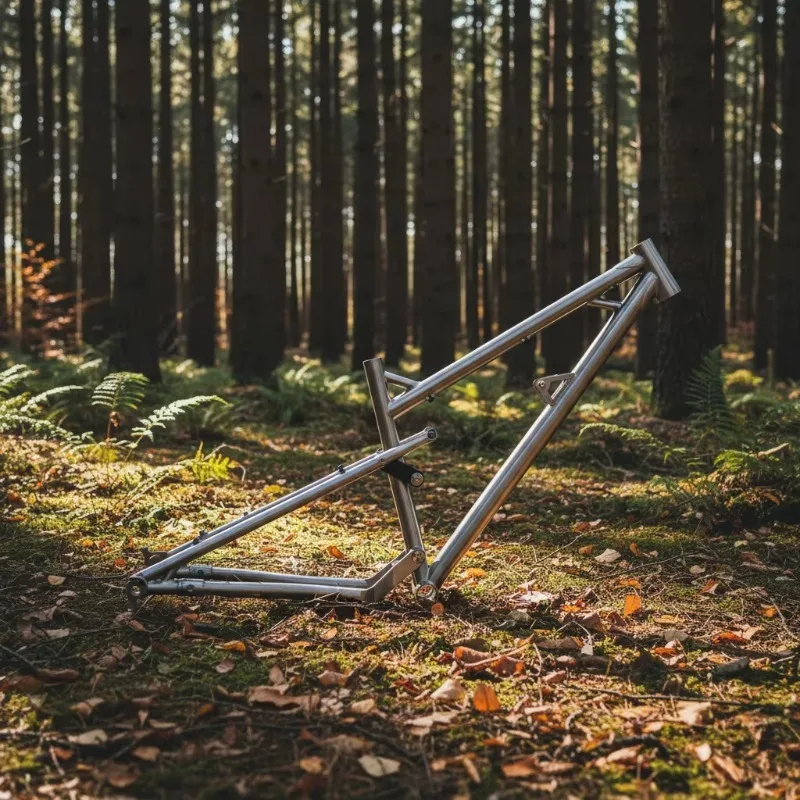 

Titanium Alloy Full Suspension MTB Frame For 190mm Shock Enduro Downhill Mountain Biking Off Road Cycling Bicycle Components