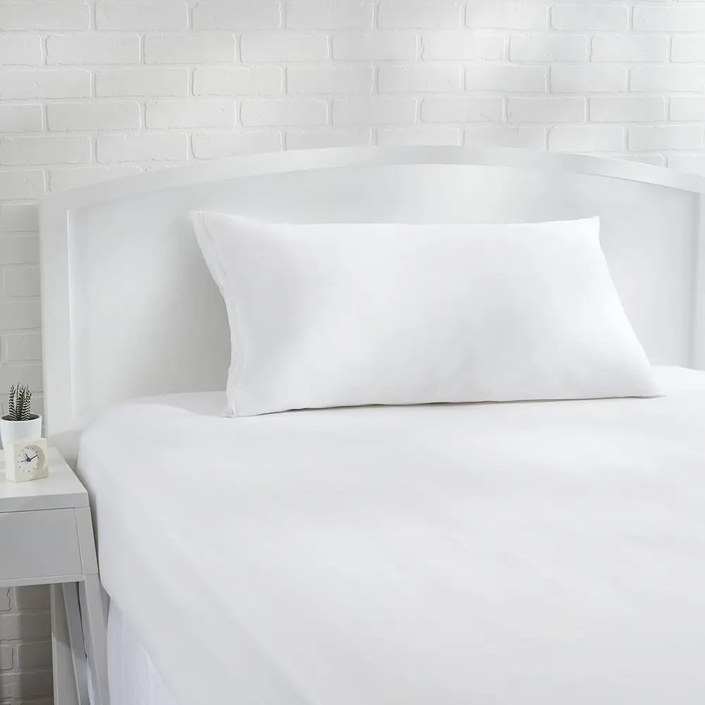 Pillowcases with Zipper, 100% Cotton Hypoallergenic, Pillow Protector, White (37 x 21 Inches), Pillows Not Included