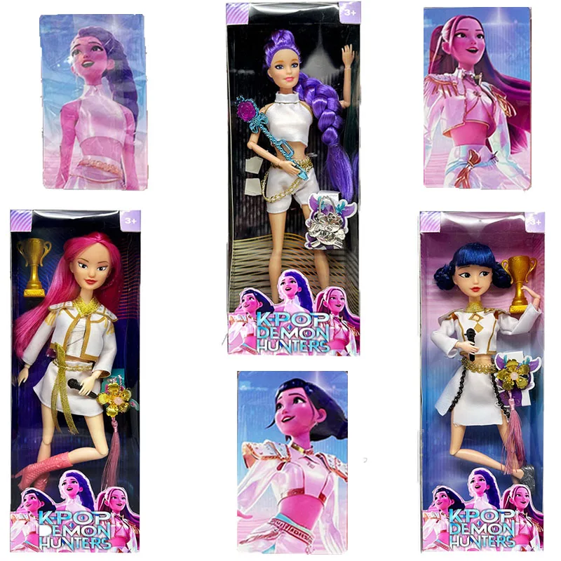 

НОВЫЕ игрушки для кукол Kpop Охотники на демонов Фигурка Игрушка Руми Мира Зои Красивая принцесса Куклы для маленьких девочек Пластиковая игрушка «сделай сам» для девочек