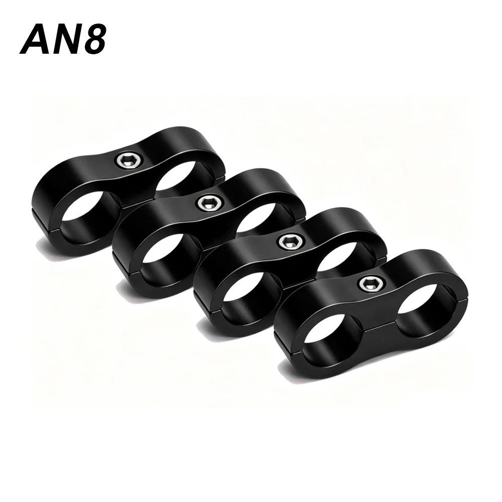 4-teiliges Aluminium-Leitungstrenner-Set Universeller Billet-Öl-, Kraftstoff- und Wasserschlauch-Trenner-Klemme Passend für AN4 AN6 AN8 AN10 – Detail 17