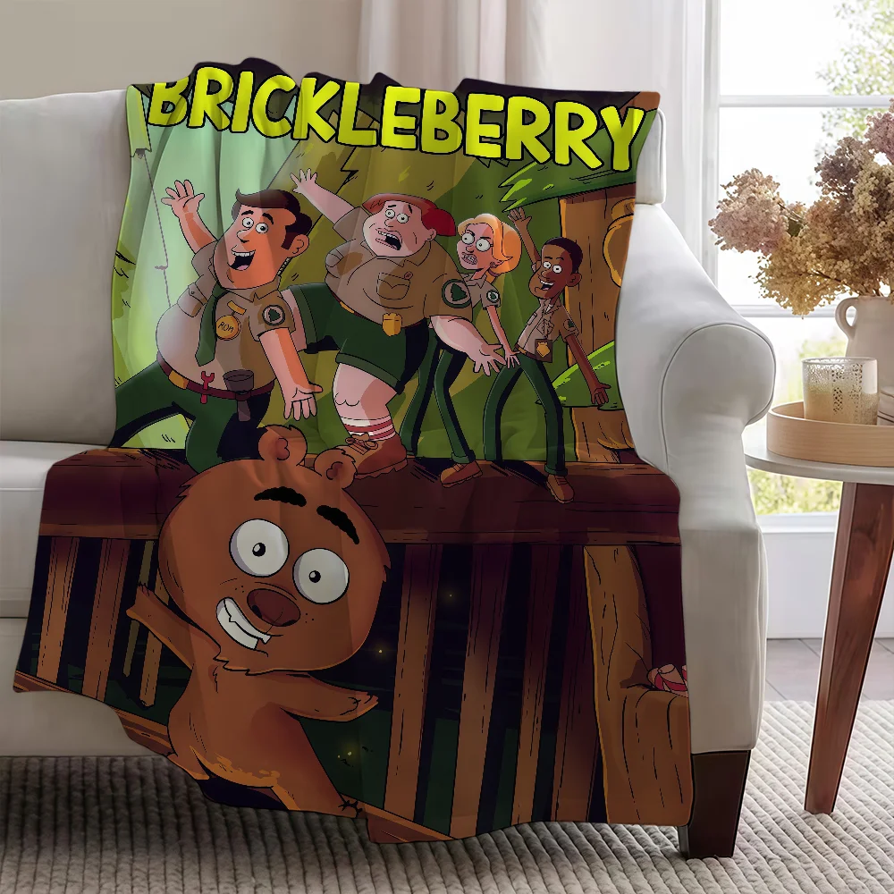 Blanket Soft Warm Furry Throw Cartoon Super Kids Toys Bed Sofa Car B-B-Brickle-berryS-ES Cradle