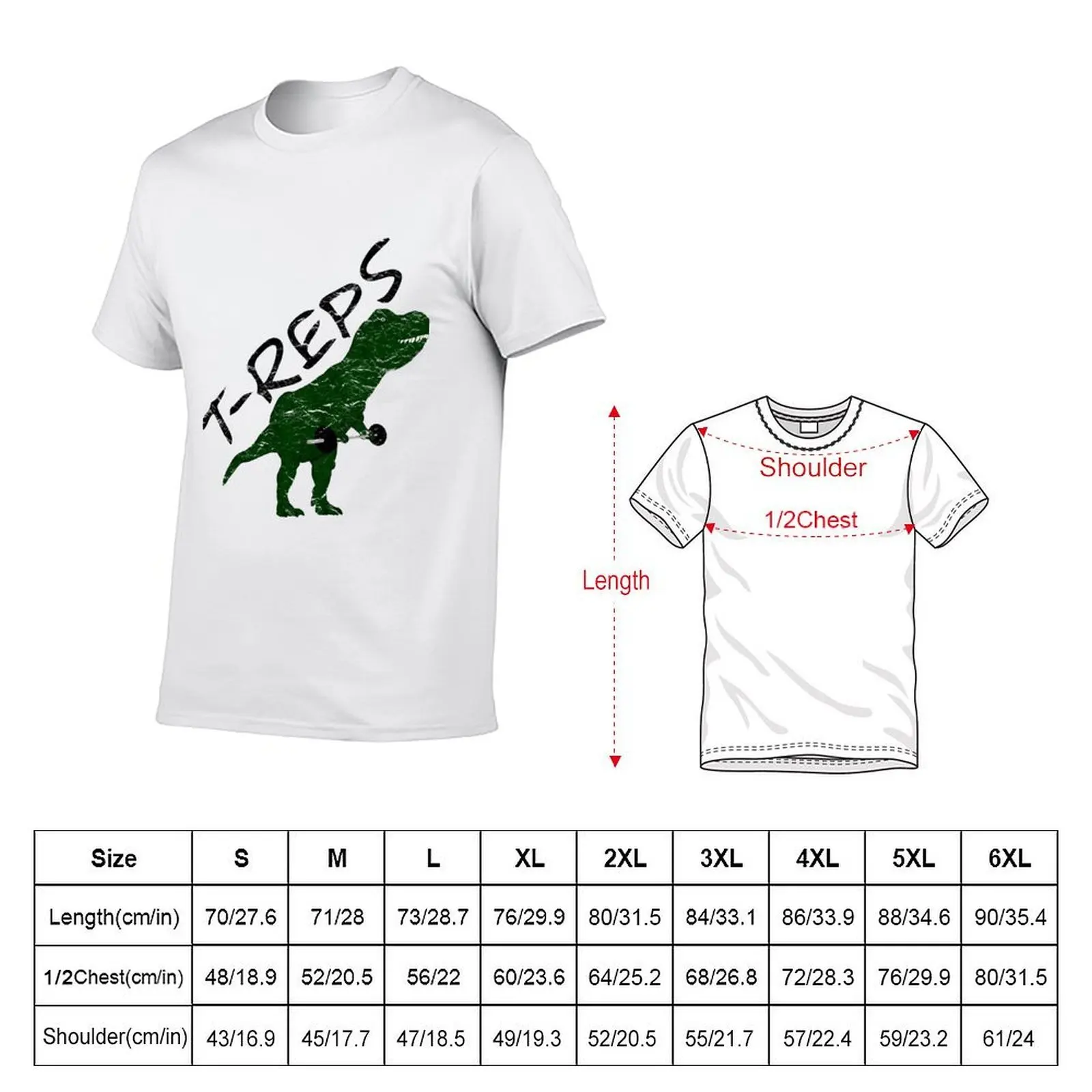 T-Reps The Weightlifting Tyrannosaurus Rex Funny Gym/Fitness T-Shirt t shirt for man T-Shirt