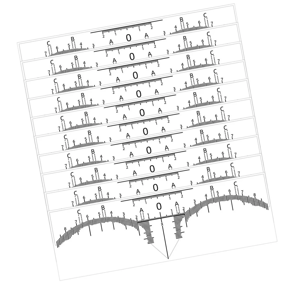 Livellamento sopracciglio righello pennarello mapper posizionamento shaper linea professionale conveniente per la misurazione della penna bianca