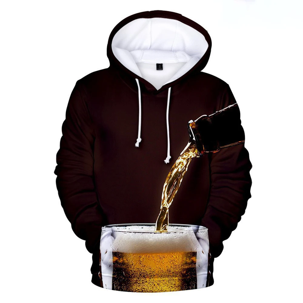 2024 Super Sized Pullover Top New Beer Day 3D Printed Hooded Sweatshirt men's And women's hip-hop Street Wear Hooded Sweatshirt