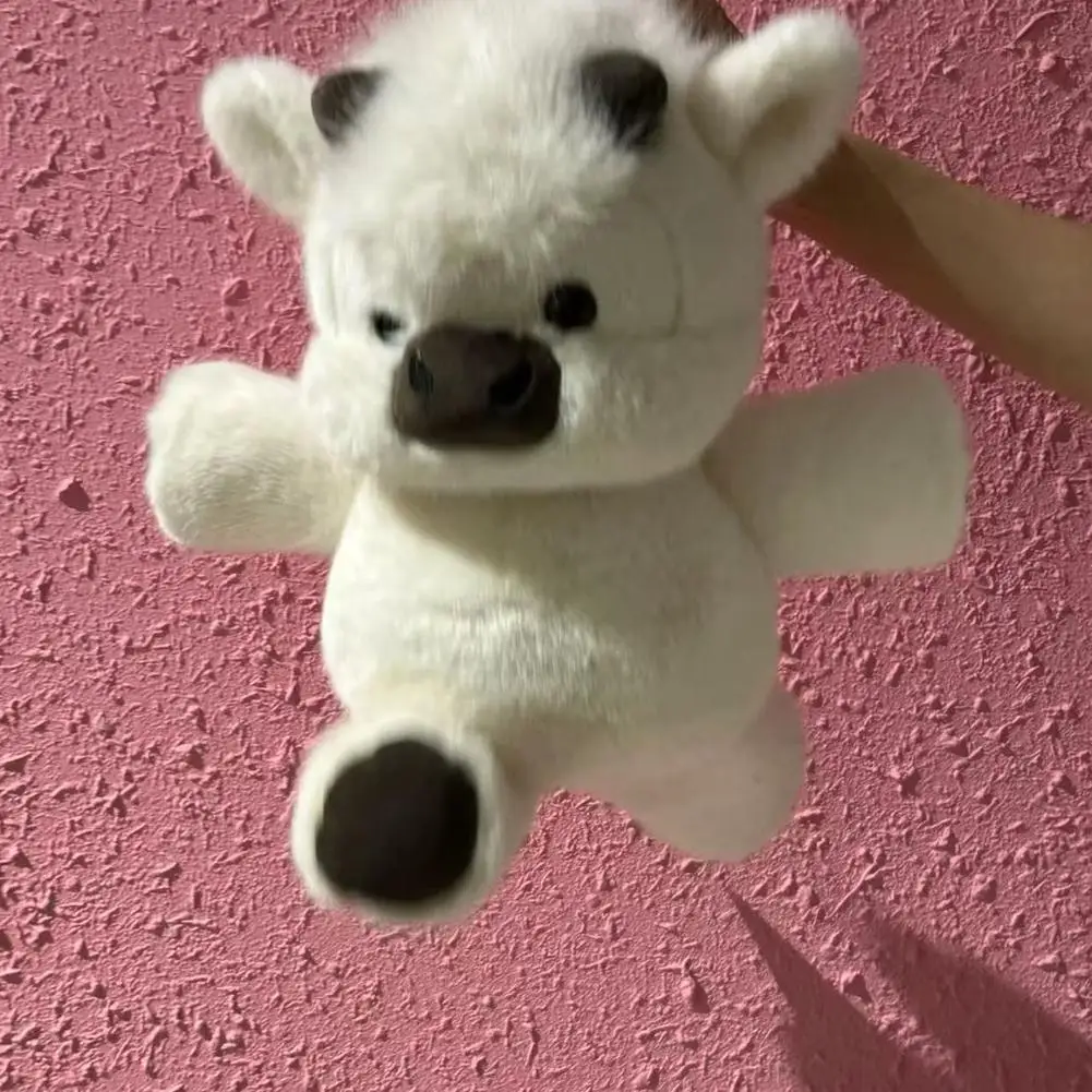 Kawaii Running Cow Plush Toy Highland Calf Doll,Moving Legs Stuffed Animal Toy Birthday Gift For Kids & Adults Pillow Animal Toy