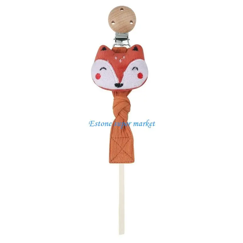 090B 1pc Baby Dummy Pacifier Chain Clip Cartoon Dolls Nipples Holder Newborn Teether Accessories