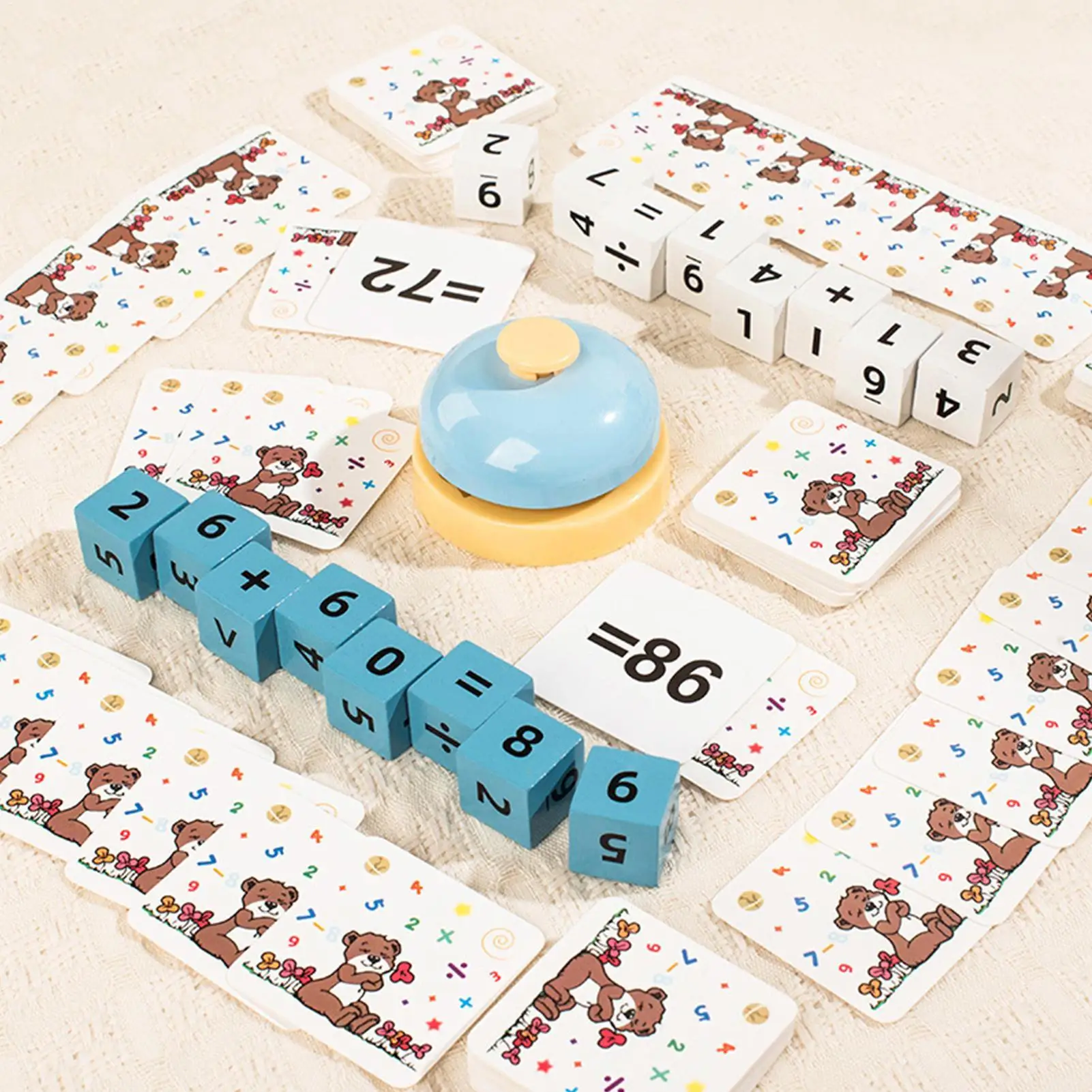 Counting Blocks Interactive Counting Learning Toys Math Manipulatives Blocks Set For Kids Boys Home Travel Classroom Preschool